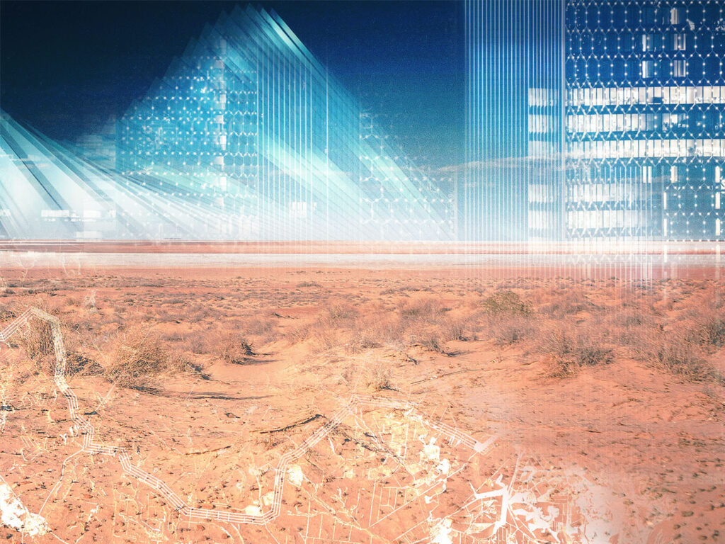 The vision to construct a futuristic city in the desert