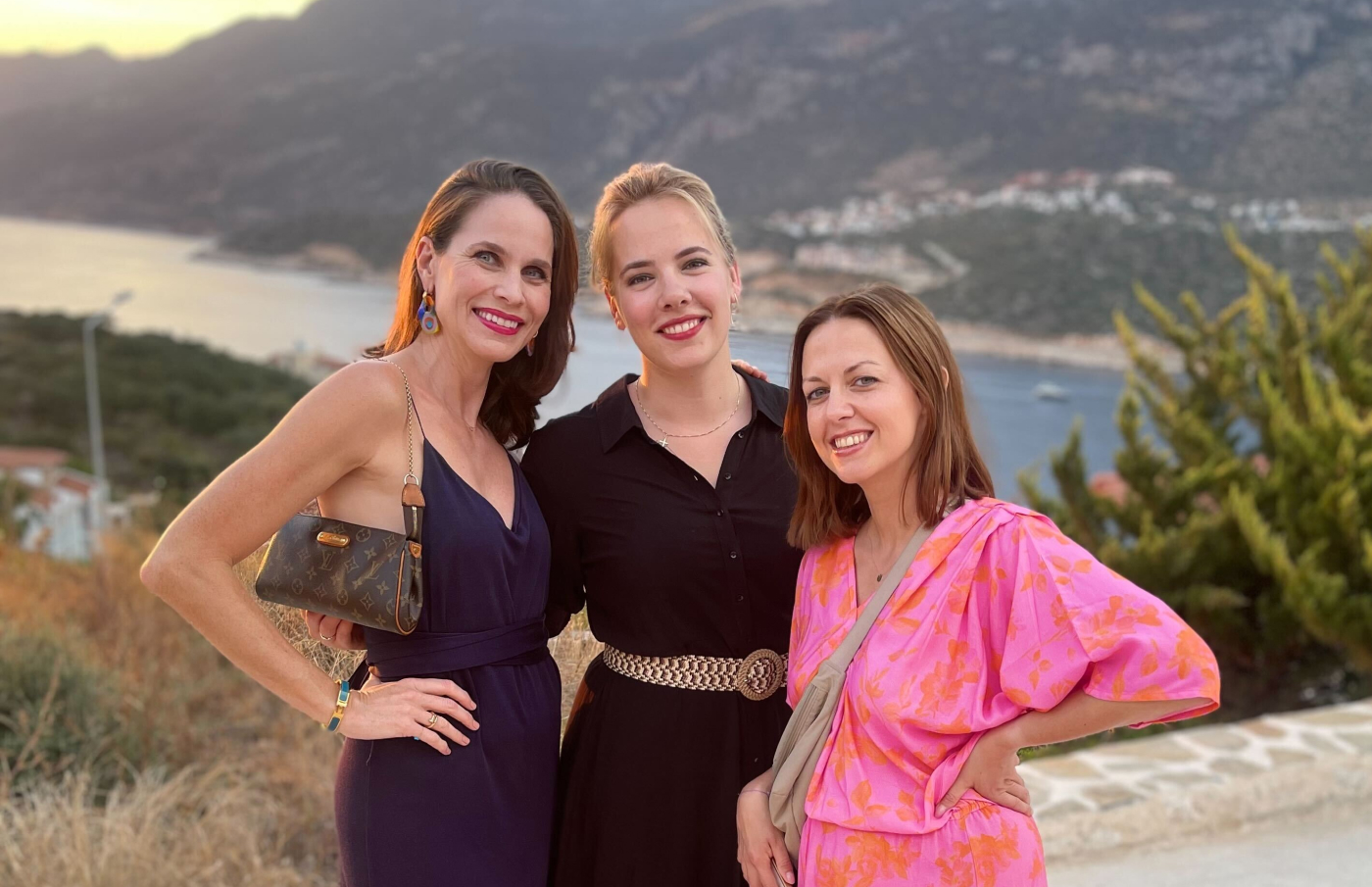 Magda with colleagues Chiara and Eleah, during a co-working week in Turkey.